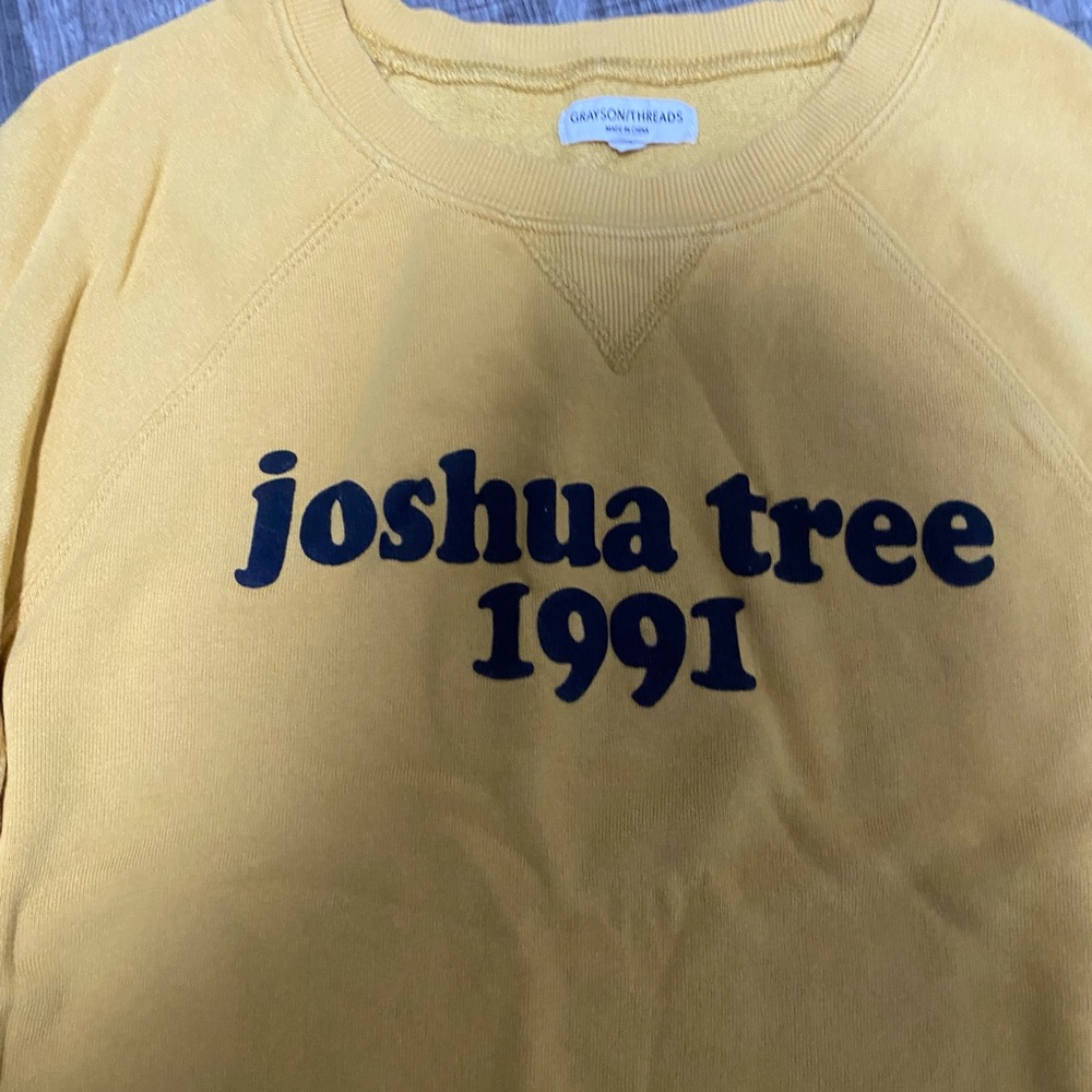 Grayson/Thread Joshua Tree 1991 Sweatshirt Women Size L - Picture 2 of 5